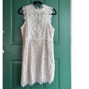 Ark & Company large white lace dress